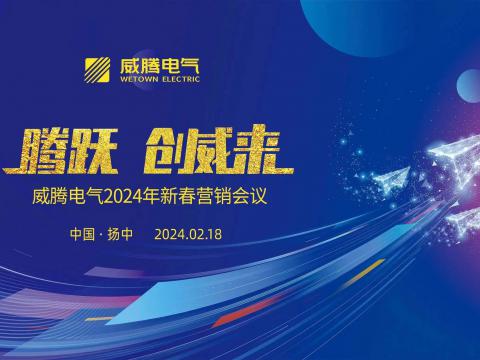 腾跃 创威来|不朽情缘电气2024年新春营销盛典隆沉召开